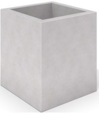 White Concrete Planter Inter-Play Deco 03