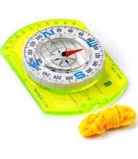 Компас с линейкой, белый диск