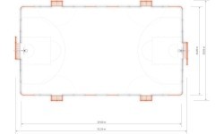 Futbola laukums Arena Inter-Play 5b (29x16 m)