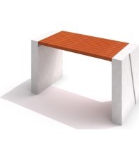 Betona galds Inter-Play Deco 01, balts