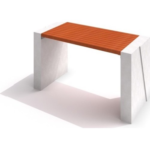 Бетонный стол Inter-Play Deco 01, белый