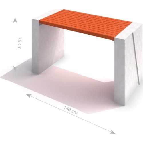 White Concrete Table Inter-Play Deco 01