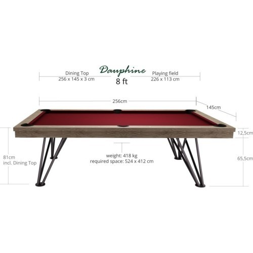 Biljarda galds Dynamic Dauphine, 8 ft