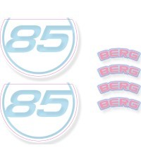 BERG GO² Retro Pink - uzlīmju komplekts