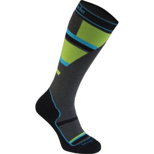 Socks Bridgedale Ski Mountain Jr, Grey/Green - 068