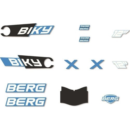 Biky – uzlīmju komplekts City Blue, rokas bremze