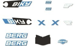 Biky - Sticker set City Blue Handbrake