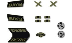 Biky - Sticker set Retro Green