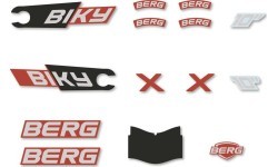 Biky - Stickers set Mini Red