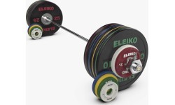 Komplekts Eleiko Performance - 185 kg, sievietēm, melns