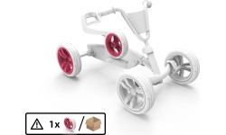 Wheel 9x2 - Pink/White Rear