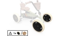 Wheel 9x2 - Black/Beige Front