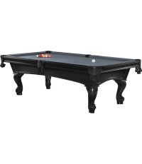 Бильярдный стол Pool Shelton 8 ft, чёрный, сукно Club жёлто-зелёное