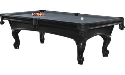 Biljarda galds Pool Shelton 8 ft, melns, Club audums dzelteni zaļš