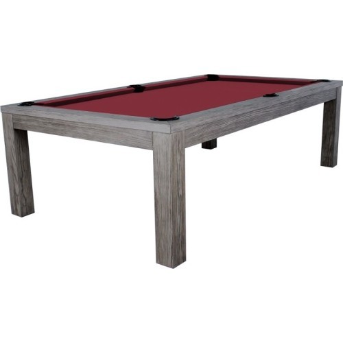 Biljarda / pusdienu galds Rasson Penelope II, Silver Mist, ar pārsegu, 7 ft, Club Cloth dzelteni zaļš