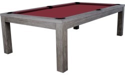 Pool Table / Dining Table, Rasson Penelope II, Silver Mist, incl. table cover, 7 ft., Club Cloth yellow green