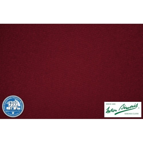 Biljarda audums Simonis 860, 198 cm, bordo