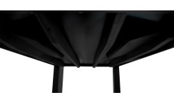 Pool Table / Dining Table, Diner, 7 ft., Matt-Black, Club Cloth yellow green