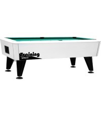 Biljarda galds Dynamic Premier, sudraba krāsā, biljards, 7 pēdas, ar monētu validatoru un bumbiņu atgriešanas sistēmu