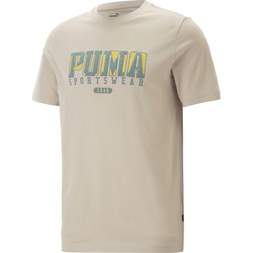 Puma Men's Graphics Retro Tee Granola Cream 674486 88
