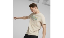 Puma Men's Graphics Retro Tee Granola Cream 674486 88