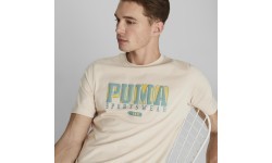 Puma vīriešu T-krekls Graphics Retro Tee Granola Cream 674486 88