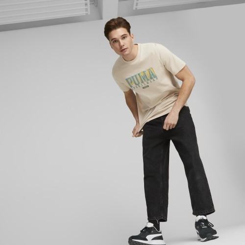 Мужская футболка Puma Graphics Retro Tee Granola Cream 674486 88