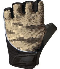 Chiba Lady Glamour Fitness Gloves 40968 (Gold)