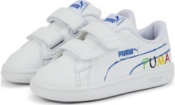 Puma Kids' Shoes Smash v2 Home School White 386201 02
