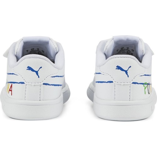 Puma Kids' Shoes Smash v2 Home School White 386201 02