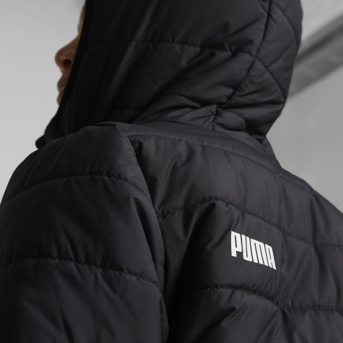 Куртка подростковая Puma Ess Hooded Padded чёрная 670559 01