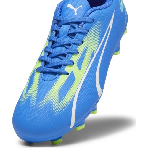 Футбольные бутсы Puma Ultra Play FG/AG Jr для подростков, Ultra Blue Green 107530 03