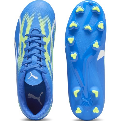 Puma Ultra Play FG/AG Jr Football Boots Junior Ultra Blue Green 107530 03