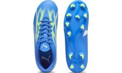 Футбольные бутсы Puma Ultra Play FG/AG Jr для подростков, Ultra Blue Green 107530 03