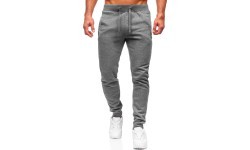 J.Style Men's Trousers Grey 68XW01-5