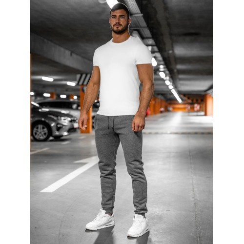 J.Style Men's Trousers Grey 68XW01-5