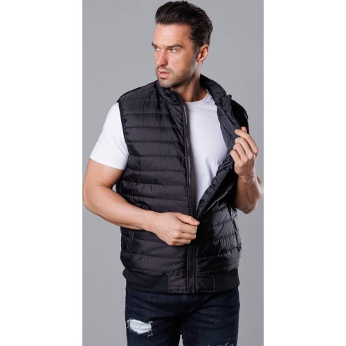 Мужской жилет J.Style Black 8MY77-1