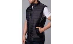 J.Style Men's Vest Black 8MY77-1