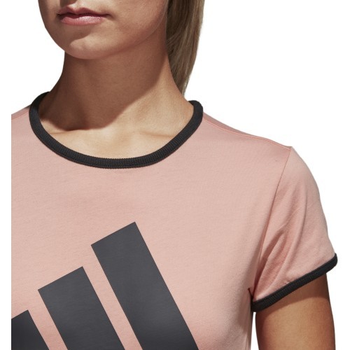 Женская футболка Adidas W Sid Slim Tee Pink Black CF1440