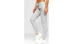 J.Style Women's Fleece Sports Pants Grey 68CK01-2