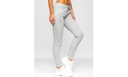 J.Style Women's Fleece Sports Pants Grey 68CK01-2