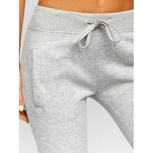 J.Style Women's Fleece Sports Pants Grey 68CK01-2