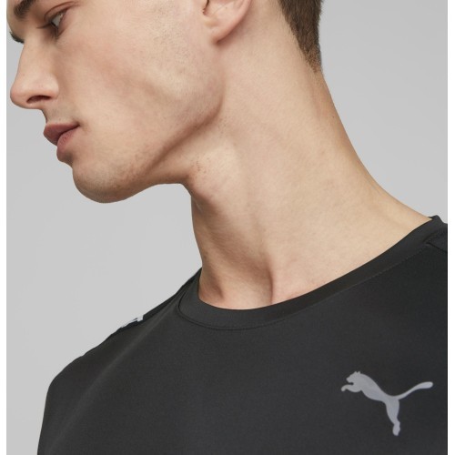 Мужская беговая футболка Puma Fit Taped Tee Black 523190 01