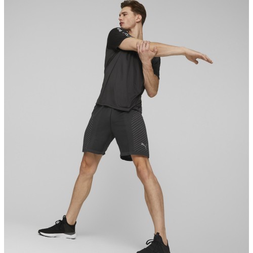 Puma Fit Taped Tee Men's Running Shirt Black 523190 01