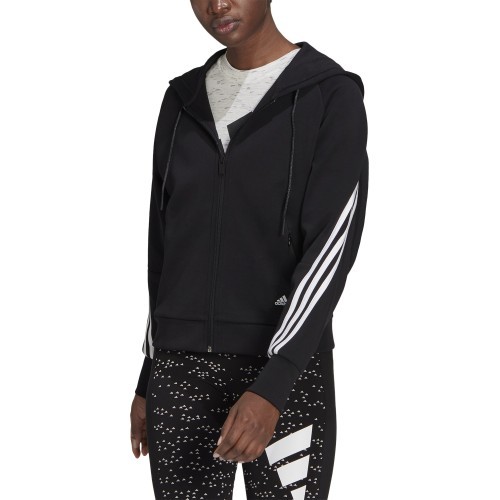 Adidas W FI 3S FZ Hoodie sieviešu džemperis, melns GL0339