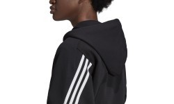 Adidas W FI 3S FZ Hoodie sieviešu džemperis, melns GL0339