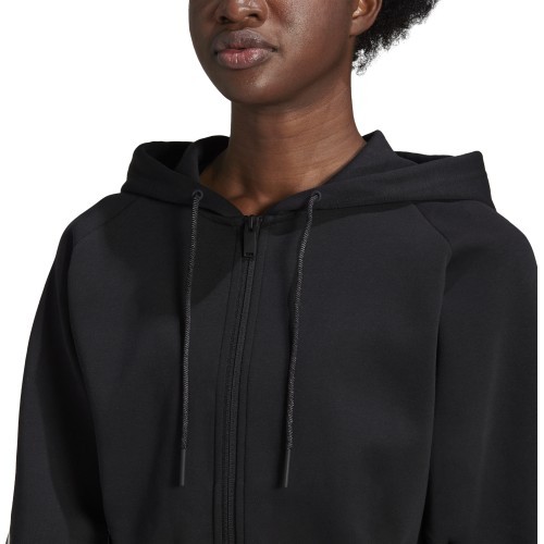 Adidas W FI 3S FZ Hoodie Women's Sweatshirt Black GL0339