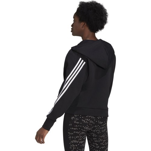 Женская толстовка Adidas W FI 3S FZ Hoodie, чёрная GL0339