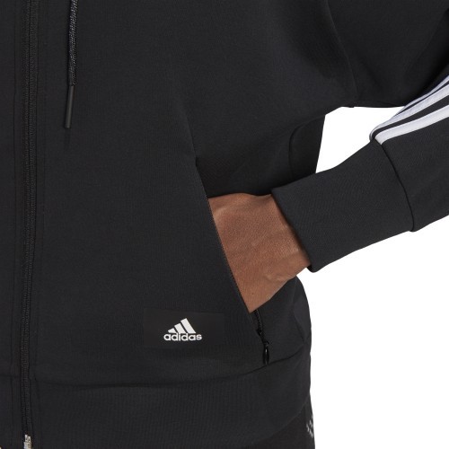 Adidas W FI 3S FZ Hoodie sieviešu džemperis, melns GL0339