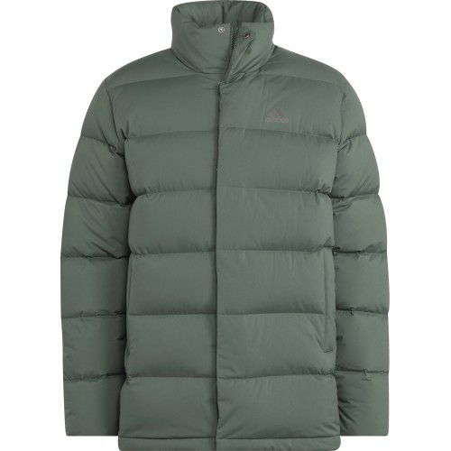 Мужская пуховая куртка Adidas Helionic Mid, зелёная, HG6282